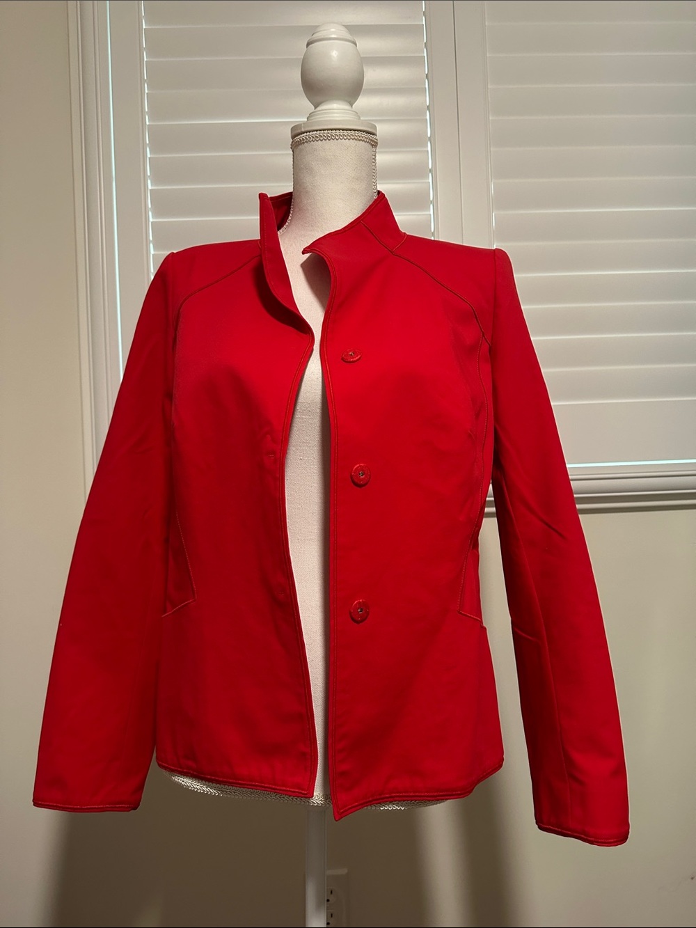 Lafayette 148 New York Vibrant Red Tailored Jacket | A4